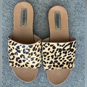 Steve Madden Leopard Print Mules